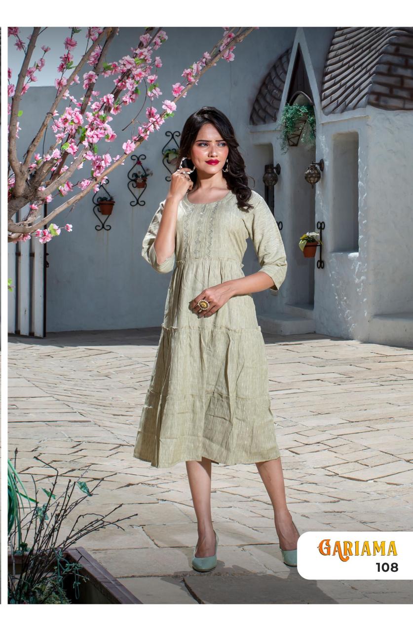 Garima 101 Fancy Casual Daily Wear Rayon Designer Kurti Collection